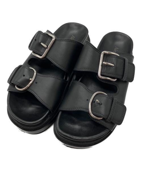 ALEXANDER McQUEEN（アレキサンダーマックイーン）ALEXANDER McQUEEN (アレキサンダーマックイーン) サンダル　611722 ブラック サイズ:37の古着・服飾アイテム