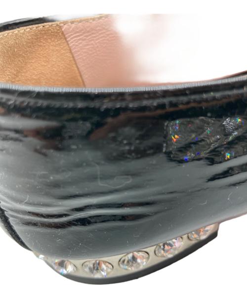 MIU MIU（ミュウミュウ）MIU MIU (ミュウミュウ) レースアップシューズ ブラック サイズ:37.5の古着・服飾アイテム