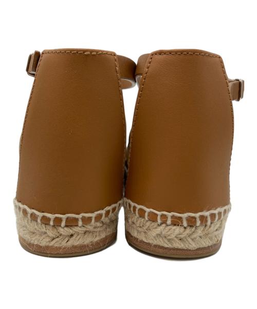 HERMES（エルメス）HERMES (エルメス) Costanza espadrilles ブラウン サイズ:36の古着・服飾アイテム