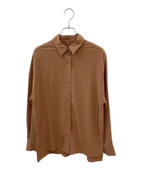GOOD GRIEF!（グッドグリーフ）GOOD GRIEF! (グッドグリーフ) トリアセテートロングスリーブシャツ ブラウン サイズ:Freeの古着・服飾アイテム