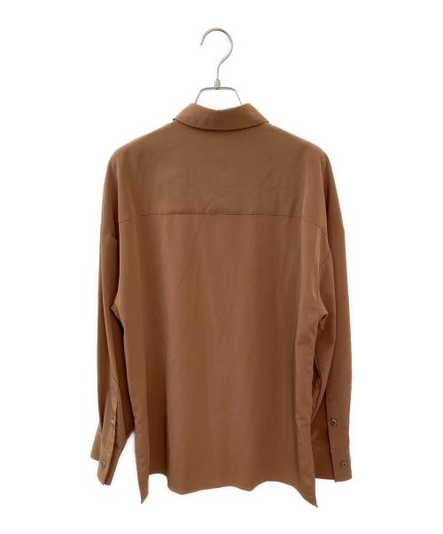 GOOD GRIEF!（グッドグリーフ）GOOD GRIEF! (グッドグリーフ) トリアセテートロングスリーブシャツ ブラウン サイズ:Freeの古着・服飾アイテム