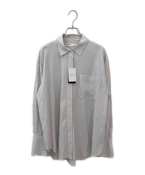 L'appartement（アパルトモン）L'appartement (アパルトモン) ストライプブライトシャツ ホワイト サイズ:Fの古着・服飾アイテム