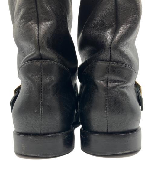 NEBULONIE（ネブローニ）NEBULONIE (ネブローニ) LUKE LONG BOOTS ブラック サイズ:37の古着・服飾アイテム
