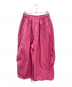 Curensologyカレンソロジー）の古着「ナイロンジップカーゴパンツ」｜ピンク