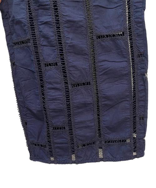 Curensology（カレンソロジー）Curensology (カレンソロジー) エンブロイダリーパンツ ネイビー サイズ:FREEの古着・服飾アイテム