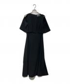 HER LIP TOハーリップトゥ）の古着「Adelaide Slit Sleeve Belted Dress　1241305093」｜ブラック