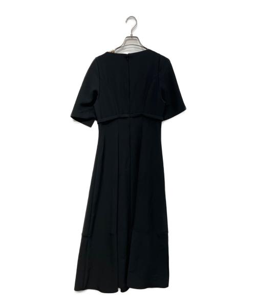HER LIP TO（ハーリップトゥ）Her lip to (ハーリップトゥ) Adelaide Slit Sleeve Belted Dress　1241305093 ブラック サイズ:Mの古着・服飾アイテム