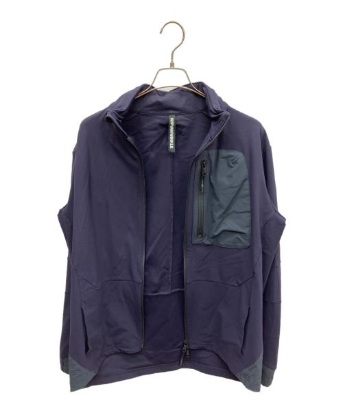 ripvanwinkle（リップヴァンウィンクル）ripvanwinkle (リップヴァンウィンクル) STAND HOODIE JACKET パープル サイズ:XLの古着・服飾アイテム