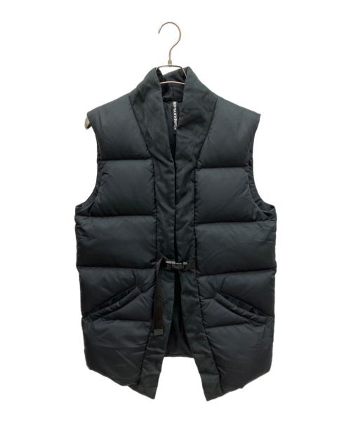 ripvanwinkle（リップヴァンウィンクル）ripvanwinkle (リップヴァンウィンクル) ダウンベスト ブラック サイズ:SIZE 4の古着・服飾アイテム