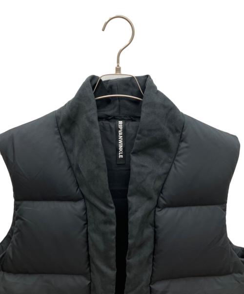 ripvanwinkle（リップヴァンウィンクル）ripvanwinkle (リップヴァンウィンクル) ダウンベスト ブラック サイズ:SIZE 4の古着・服飾アイテム