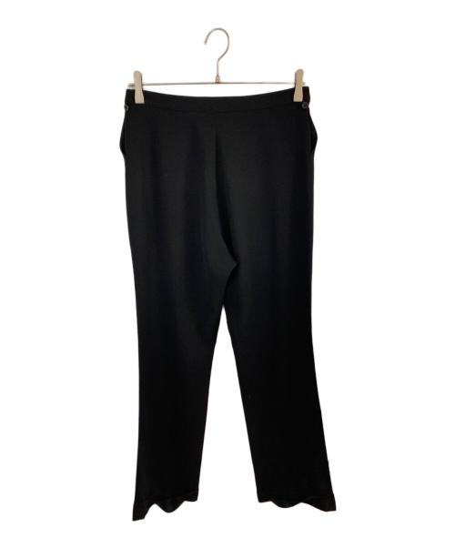 yohji yamamoto+noir（ヨウジヤマモトプリュスノアール）yohji yamamoto+noir (ヨウジヤマモトプリュスノアール) ストレートパンツ ブラック サイズ:3の古着・服飾アイテム