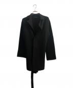 yohji yamamoto+noirヨウジヤマモトプリュスノアール）の古着「ウールカーディガン」｜ブラック