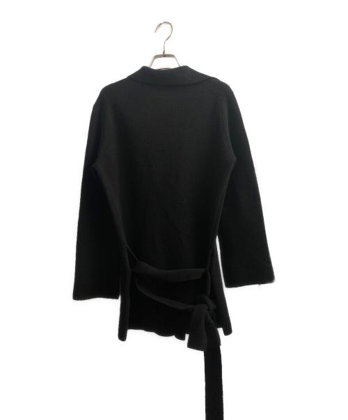 yohji yamamoto+noir（ヨウジヤマモトプリュスノアール）yohji yamamoto+noir (ヨウジヤマモトプリュスノアール) ウールカーディガン ブラック サイズ:3の古着・服飾アイテム