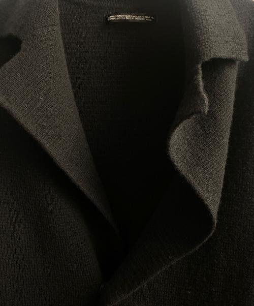 yohji yamamoto+noir（ヨウジヤマモトプリュスノアール）yohji yamamoto+noir (ヨウジヤマモトプリュスノアール) ウールカーディガン ブラック サイズ:3の古着・服飾アイテム