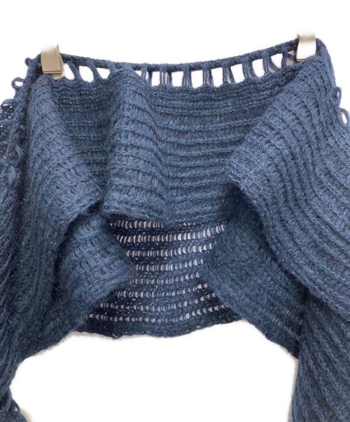 Y's（ワイズ）Y's (ワイズ) ショール ネイビーの古着・服飾アイテム