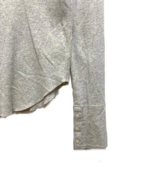 ETRE TOKYO（エトレトウキョウ）ETRE TOKYO (エトレトウキョウ) オーコットテレコヘンリーネックトップス グレー サイズ:FREEの古着・服飾アイテム