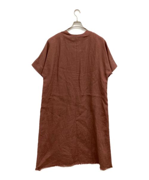 ebure（エブール）ebure (エブール) Ron Herman (ロンハーマン) リネンワンピース ブラウン サイズ:SIZE36の古着・服飾アイテム