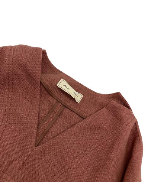 ebure（エブール）ebure (エブール) Ron Herman (ロンハーマン) リネンワンピース ブラウン サイズ:SIZE36の古着・服飾アイテム