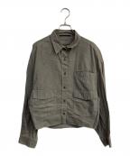 AP STUDIOエーピーストゥディオ）の古着「ミリタリークロップドシャツ」｜グレー