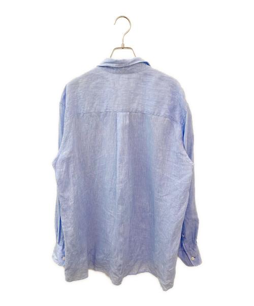 MUSE de Deuxieme Classe（ミューズ ドゥーズィエム クラス）MUSE de Deuxieme Classe (ミューズ ドゥーズィエム クラス) リネン ウォッシュシャツ ライトブルー サイズ:Freeの古着・服飾アイテム