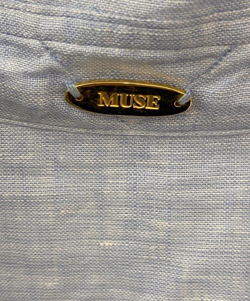MUSE de Deuxieme Classe（ミューズ ドゥーズィエム クラス）MUSE de Deuxieme Classe (ミューズ ドゥーズィエム クラス) リネン ウォッシュシャツ ライトブルー サイズ:Freeの古着・服飾アイテム