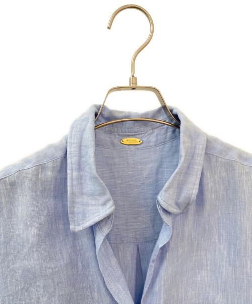 MUSE de Deuxieme Classe（ミューズ ドゥーズィエム クラス）MUSE de Deuxieme Classe (ミューズ ドゥーズィエム クラス) リネン ウォッシュシャツ ライトブルー サイズ:Freeの古着・服飾アイテム