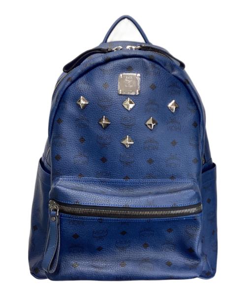 MCM（エムシーエム）MCM (エムシーエム) スタッズ バックパック ネイビーの古着・服飾アイテム