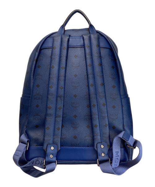 MCM（エムシーエム）MCM (エムシーエム) スタッズ バックパック ネイビーの古着・服飾アイテム