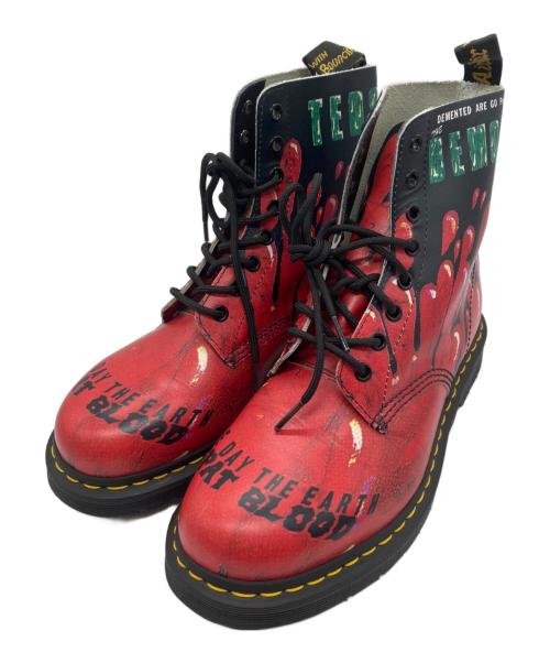 Dr.Martens（ドクターマーチン）Dr.Martens (ドクターマーチン) Demented Are Go (ディメンテッド・アー・ゴー) 8ホールブーツ ブラック サイズ:7の古着・服飾アイテム