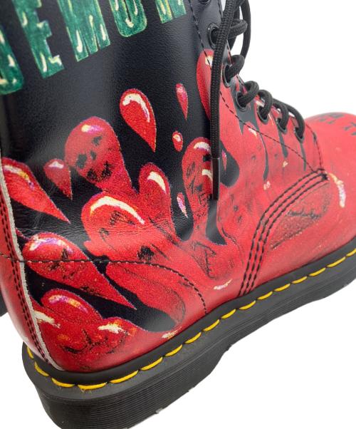 Dr.Martens（ドクターマーチン）Dr.Martens (ドクターマーチン) Demented Are Go (ディメンテッド・アー・ゴー) 8ホールブーツ ブラック サイズ:7の古着・服飾アイテム