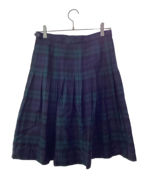 O'NEIL OF DUBLIN（オニールオブダブリン）O'NEIL OF DUBLIN (オニールオブダブリン) チェックラップスカート グリーン サイズ:42の古着・服飾アイテム