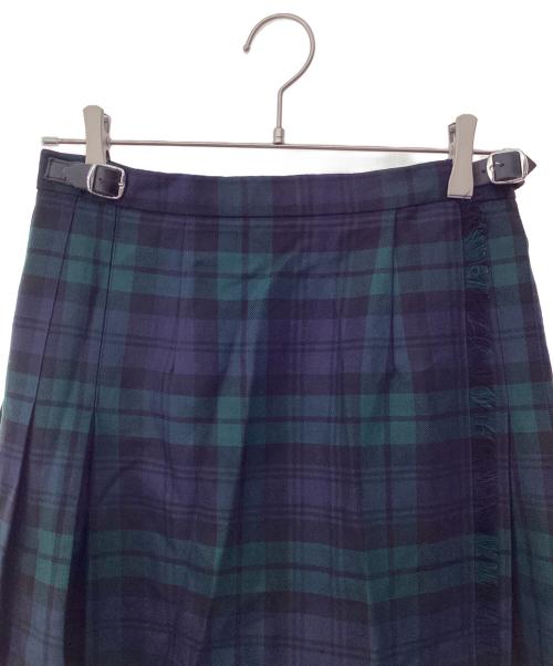 O'NEIL OF DUBLIN（オニールオブダブリン）O'NEIL OF DUBLIN (オニールオブダブリン) チェックラップスカート グリーン サイズ:42の古着・服飾アイテム