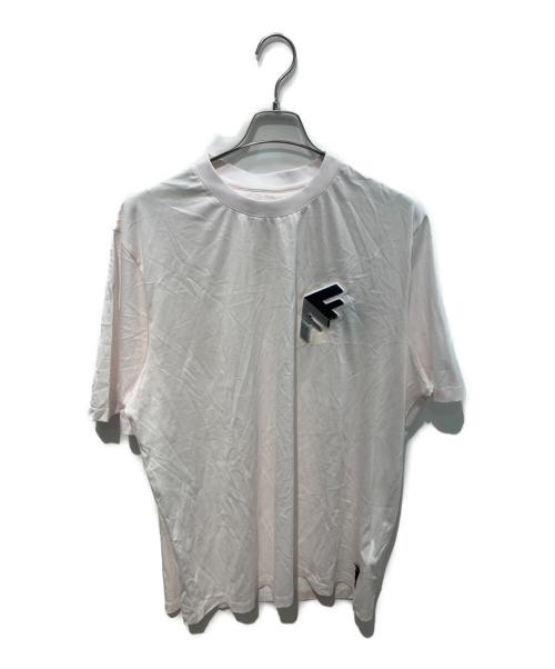 FENDI（フェンディ）FENDI (フェンディ) FFロゴ 半袖Tシャツ　FF BLOCK EMB　12CPF-23-679 ピンク サイズ:XLの古着・服飾アイテム