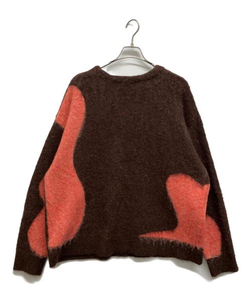 Knuth Marf（クヌースマーフ）Knuth Marf (クヌースマーフ) Uneck knit pullover ブラウン サイズ:Freeの古着・服飾アイテム