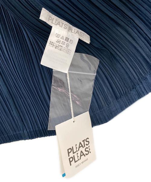 PLEATS PLEASE（プリーツプリーズ）PLEATS PLEASE (プリーツプリーズ) プリーツカーディガン ネイビー サイズ:3の古着・服飾アイテム