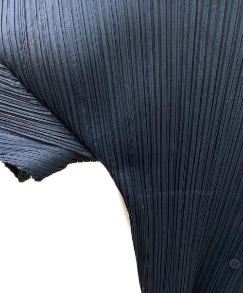 PLEATS PLEASE（プリーツプリーズ）PLEATS PLEASE (プリーツプリーズ) プリーツカーディガン ネイビー サイズ:3の古着・服飾アイテム