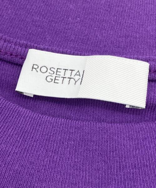 ROSETTA GETTY（ロゼッタゲッティ）ROSETTA GETTY (ロゼッタゲッティ) 半袖カットソー パープル サイズ:Mの古着・服飾アイテム