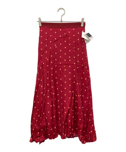 MUVEIL（ミュベール）MUVEIL (ミュベール) スカート レッド サイズ:36の古着・服飾アイテム