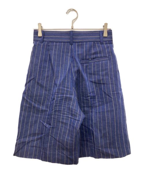 MACPHEE（マカフィー）MACPHEE (マカフィー) ダブルカバーリネン ハーフパンツ ネイビー サイズ:36の古着・服飾アイテム