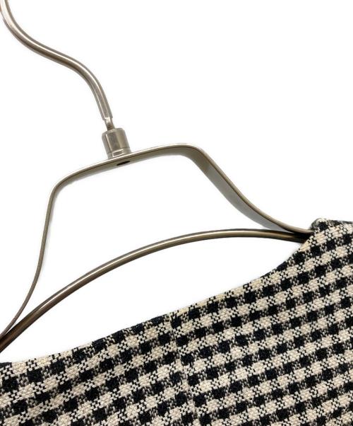 THIRD MAGAZINE（サードマガジン）THIRD MAGAZINE (サードマガジン) ネップツイードチェックベスト ブラック サイズ:9の古着・服飾アイテム