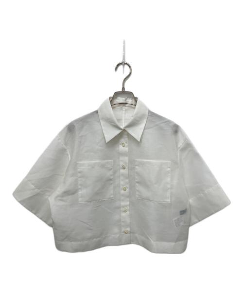 UNTITLED（アンタイトル）UNTITLED (アンタイトル) オーガンジーボクシーシャツ ホワイト 未使用品の古着・服飾アイテム