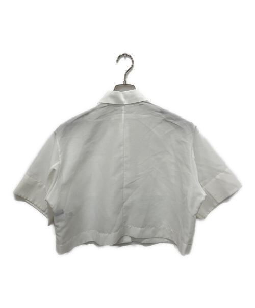 UNTITLED（アンタイトル）UNTITLED (アンタイトル) オーガンジーボクシーシャツ ホワイト 未使用品の古着・服飾アイテム