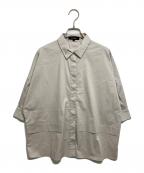 UNTITLEDアンタイトル）の古着「7分袖フォルムシャツ」｜グレージュ