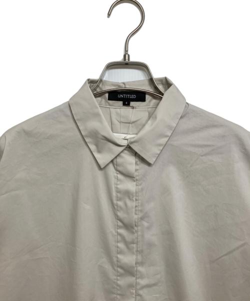 UNTITLED（アンタイトル）UNTITLED (アンタイトル) 7分袖フォルムシャツ グレージュ サイズ:00 未使用品の古着・服飾アイテム