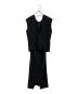 CLANE（クラネ）の古着「LAYERED BACK OPEN ONEPIECE　16112-5062」｜ブラック