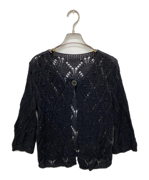 wafu（ワフー）wafu (ワフー) コットンカーディガン ブラック サイズ:Freeの古着・服飾アイテム