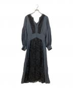Ameriアメリ）の古着「SHIRRING PLEATS DRESS」｜グレー