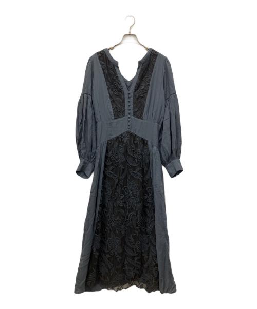 Ameri（アメリ）AMERI (アメリ) SHIRRING PLEATS DRESS グレー サイズ:Mの古着・服飾アイテム