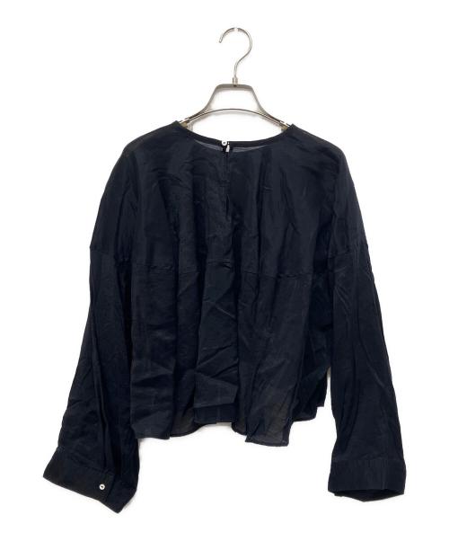 Spick and Span（スピック＆スパン）Spick and Span (スピック＆スパン) シアークロスボリュームブラウス ネイビー サイズ:Freeの古着・服飾アイテム