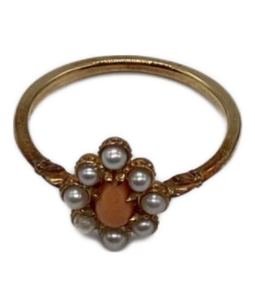 agete（アガット）agete (アガット) 珊瑚パールリング サイズ:11号の古着・服飾アイテム